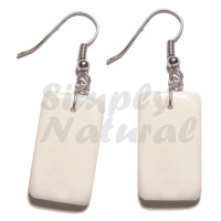 Dangling 40mmx20mm Rectangular Carabao Bone