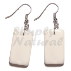 Dangling 40mmx20mm Rectangular Carabao Bone
