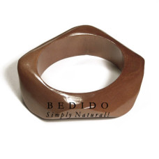 Chunky Margarita stained and Wooden Bangles
