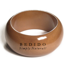 Chunky nicole stained and Wooden Bangles