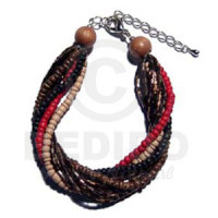 Twisted 4 Rows 2-3mm Coconut Pukalet Natural