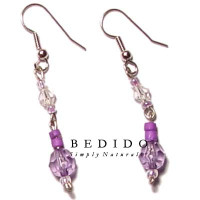 Natural Beads Dangling Earrings