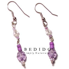 Natural Beads Dangling Earrings