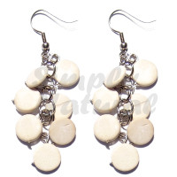 Dangling 10mm Bleach White Coconut Sidedrill
