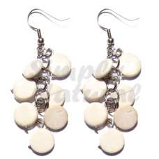 Dangling 10mm Bleach White Coconut Sidedrill