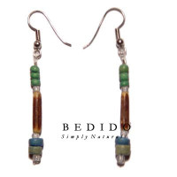 Natural Beads Dangling Earrings