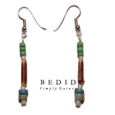 Natural Beads Dangling Earrings