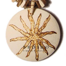 Coconut Pendant Natural Coconut Necklace