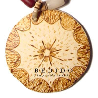 Coconut Pendant Natural Coconut Necklace