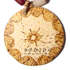 Coconut Pendant Natural Coconut Necklace