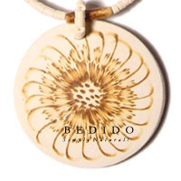 Coconut Pendant Natural Coconut Necklace