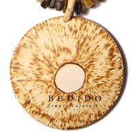 Coconut Pendant Natural Coconut Necklace