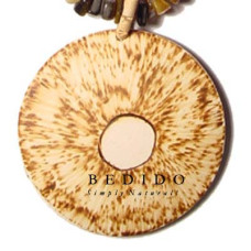 Coconut Pendant Natural Coconut Necklace