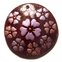Coconut Pendant Natural Coconut Necklace