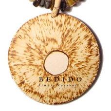 Coconut Pendant Natural Coconut Necklace