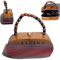 Natural Wooden Acacia Bags