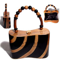 Natural Wooden Acacia Bags
