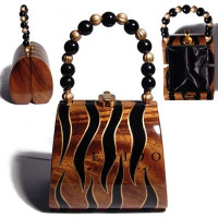 Natural Wooden Acacia Bags