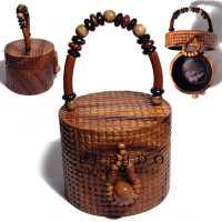 Natural Wooden Acacia Bags