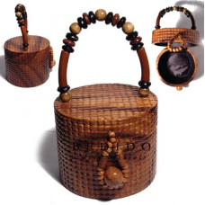 Natural Wooden Acacia Bags