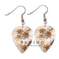 Natural Beads Dangling Earrings