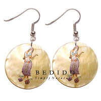Natural Beads Dangling Earrings