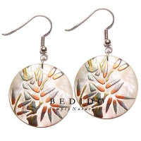 Natural Beads Dangling Earrings