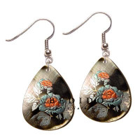 Natural Beads Dangling Earrings
