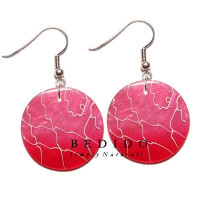 Natural Beads Dangling Earrings