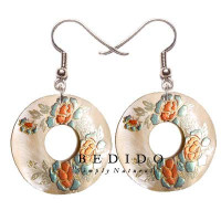 Natural Beads Dangling Earrings