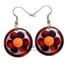 Natural Beads Dangling Earrings