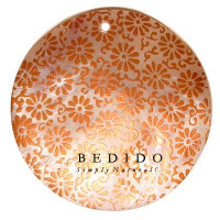 Embossed Hand Painted Shell Natural Pendant