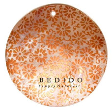 Embossed Hand Painted Shell Natural Pendant