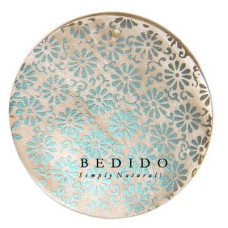 Embossed Hand Painted Shell Natural Pendant
