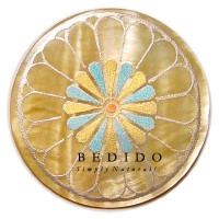 Embossed Hand Painted Shell Natural Pendant