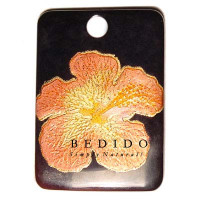 Embossed Hand Painted Shell Natural Pendant