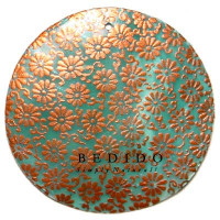 Embossed Hand Painted Shell Natural Pendant