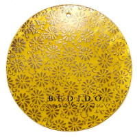 Embossed Hand Painted Shell Natural Pendant