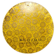 Embossed Hand Painted Shell Natural Pendant
