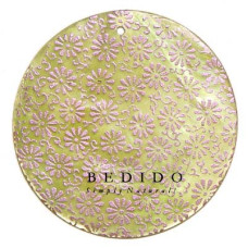 Embossed Hand Painted Shell Natural Pendant