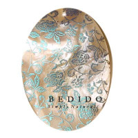 Embossed Hand Painted Shell Natural Pendant