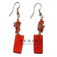 Natural Beads Dangling Earrings
