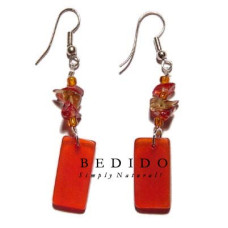 Natural Beads Dangling Earrings