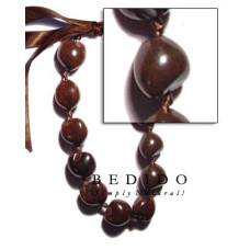 Kukui Nuts Natural Lei Necklace