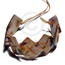 7 Pcs. 20mmx20mm Brownlip Tiger Diamond in