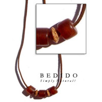 Natural Leather Cord Necklace