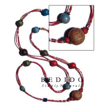 Long Endless Natural Beads Necklace