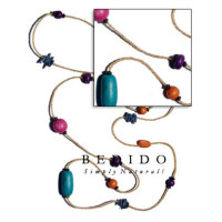 Long Endless Natural Beads Necklace