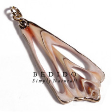 Luhuanus strombus shell molten gold metal jewelry