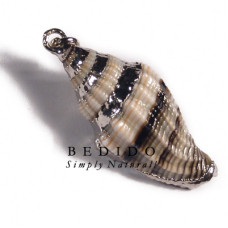 Aninikad shell molten silver metal pendant